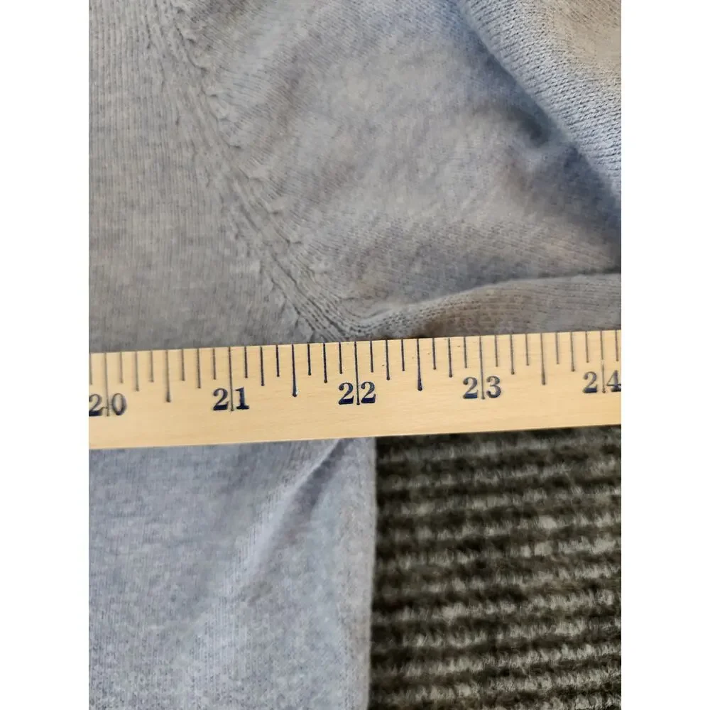 Vintage Weatherproof Cotton Cashmere V-Neck Sweater Men's Size Large Blue